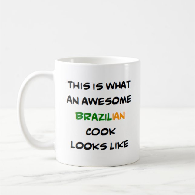 brasilianischer Koch, phantastisch Kaffeetasse (Links)
