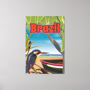 Brasilianischer Postkartenauszug Leinwanddruck