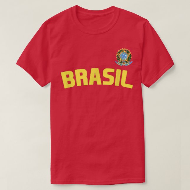 Brasilianischer Pride Brasilien Flag International T-Shirt (Design vorne)