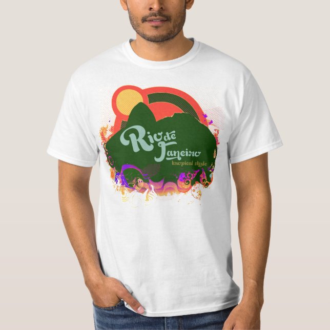 brasilianischer Rio-Stil T-Shirt (Vorderseite)