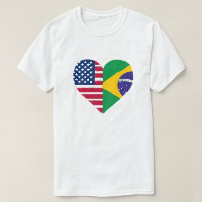 Brasilianischer T - Shirt für amerikanische Liebe (Design vorne)