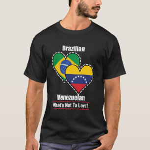 Brasilianischer Venezolanischer Herzflaggen Was gi T-Shirt
