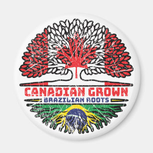 Brasilianisches Brasilien Kanadisches Tree-Roots-F Magnet