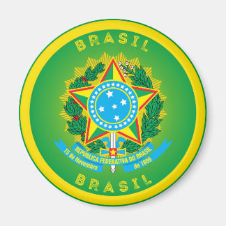 Brasilianisches Erbe-Emblem Magnet