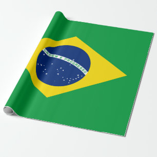 Brasilianisches Flag Wrapping Paper Geschenkpapier