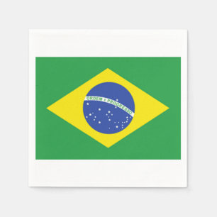 Brasilianisches Flaggenpapier Napkins Serviette