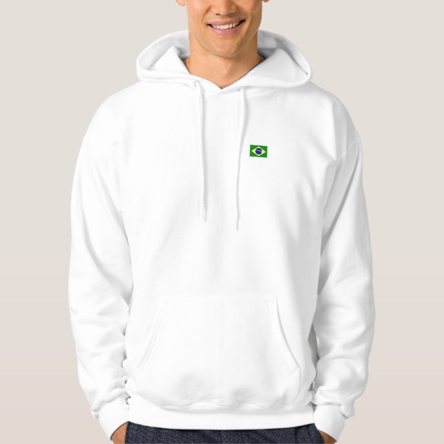 Brasilianisches Flaggenteam Hoodie (Vorderseite)