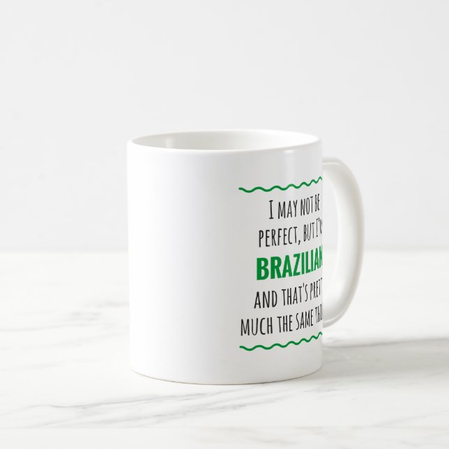 Brasilianisches Geschenk Coffee Tasse (VorderseiteRechts)