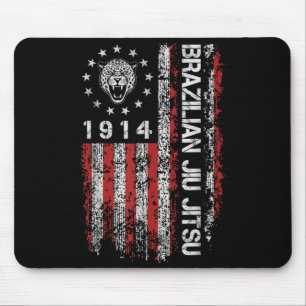 Brasilianisches Jiu Jitsu 1914 BJJ Jaguar Kopf Ame Mousepad