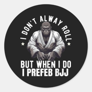 Brasilianisches Jiu Jitsu BJJ für Männer Vater Jun Runder Aufkleber