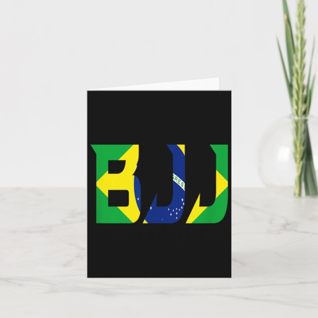 Brasilianisches Jiu Jitsu BJJ Karte (Vorderseite)
