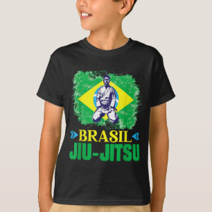 Brasilianisches Jiu-Jitsu brasilianische Flagge Ka T-Shirt