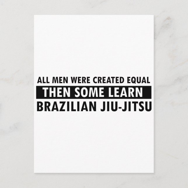 Brasilianisches Jiu-Jitsu-Design Postkarte (Vorderseite)