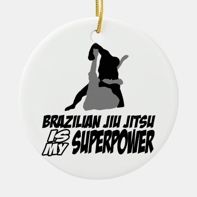 Brasilianisches jiu jitsu ist meine Supermacht Keramikornament (Vorne)