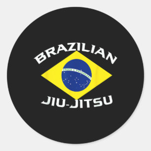 Brasilianisches Jiu-Jitsu - MMA BJJ und Grappling- Runder Aufkleber