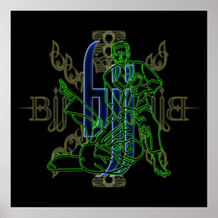 Brasilianisches Jiu Jitsu-Poster Poster