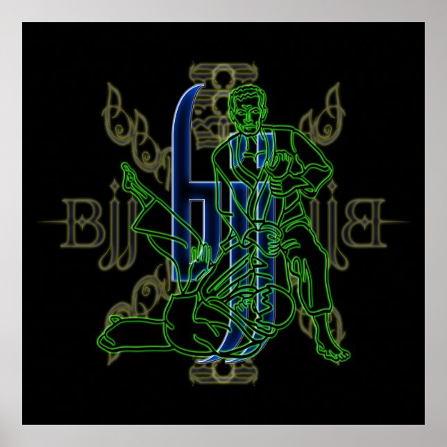 Brasilianisches Jiu Jitsu-Poster Poster (Vorne)