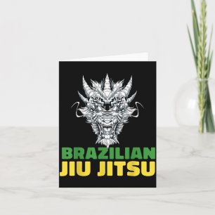 Brasilianisches Jiu Jitsu Ringen - MMA BJJ Drache Karte