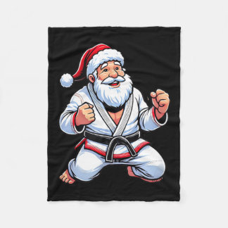 Brasilianisches Jiu Jitsu Santa Claus Weihnachten Fleecedecke