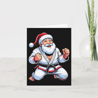 Brasilianisches Jiu Jitsu Santa Claus Weihnachten Karte