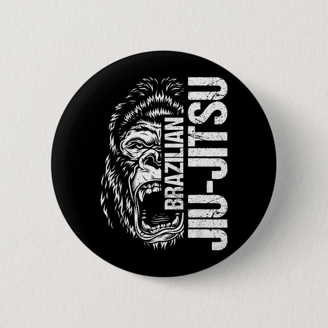 Brasilianisches Jiu-Jitsu Srt BJJ Kampf MMA Kampf Button (Vorderseite)