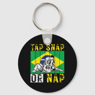 Brasilianisches Jiu Jitsu Tap Snap oder Nap BJJ Mi Schlüsselanhänger