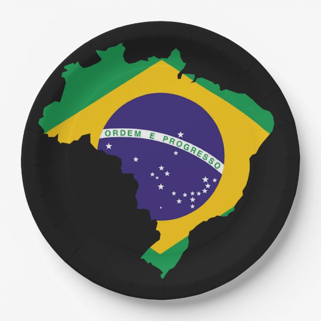 Brasilianisches Land Pappteller (Vorderseite)