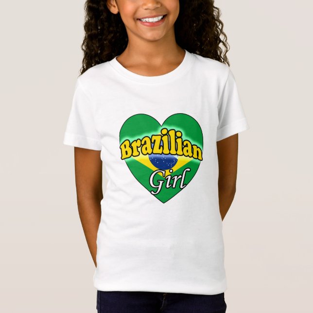 Brasilianisches Mädchen T-Shirt (Vorderseite)