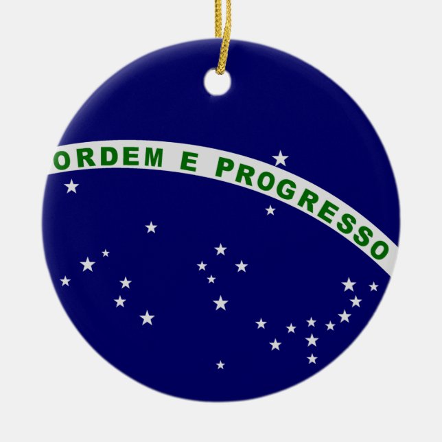 Brasilianisches Siegel Keramik Ornament (Vorne)