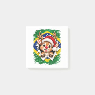 Brasilianisches Weihnachtsrentier Post-it Klebezettel