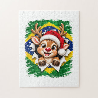 Brasilianisches Weihnachtsrentier Puzzle