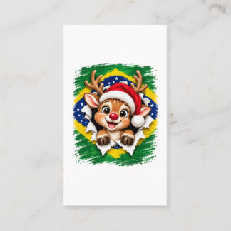 Brasilianisches Weihnachtsrentier Visitenkarte