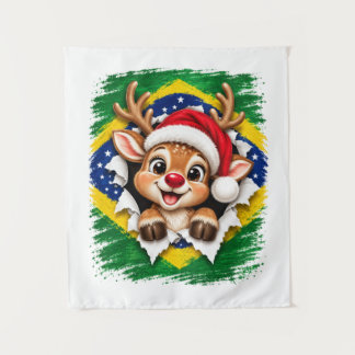 Brasilianisches Weihnachtsrentier Wandteppich
