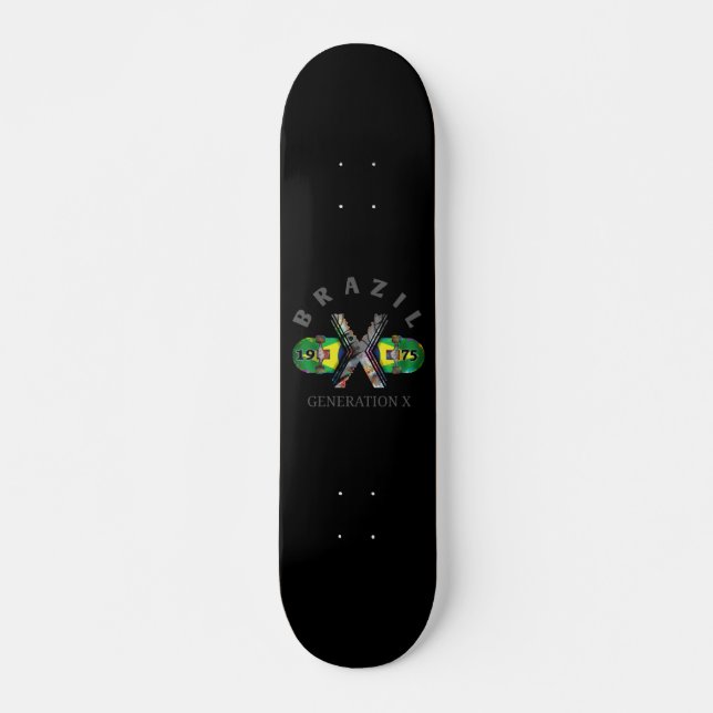 Brasilien 1975 Generation X Skateboard (Vorne)
