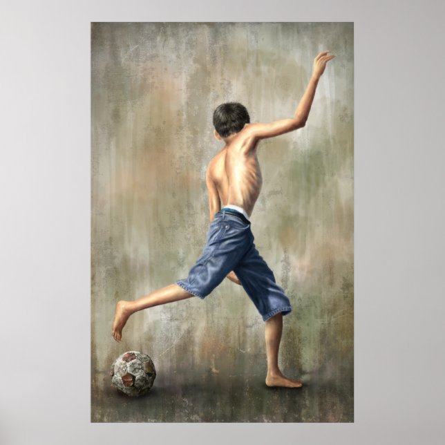 Brasilien 2014 The Desire Soccer Art von Jackie Li Poster (Vorne)