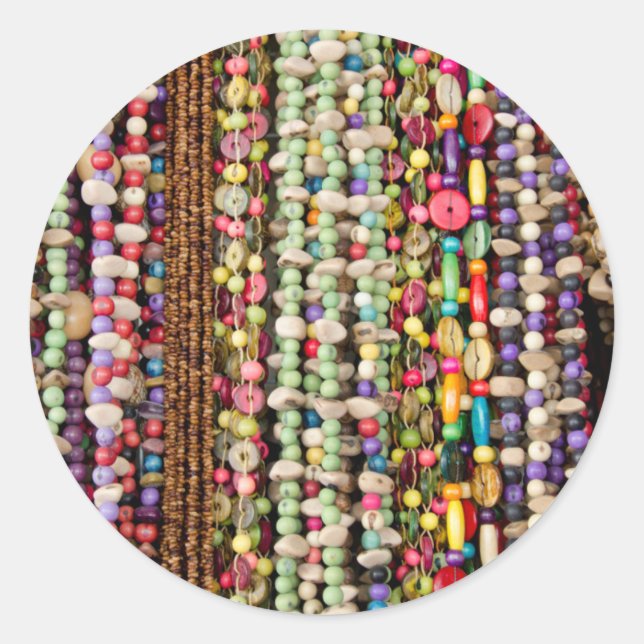 Brasilien, Amazon, Manaus. typisch brasilianisch Runder Aufkleber (Vorderseite)