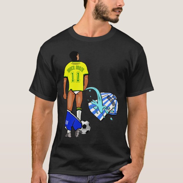 Brasilien Argentinien rivalisierendes clássico T-Shirt (Vorderseite)