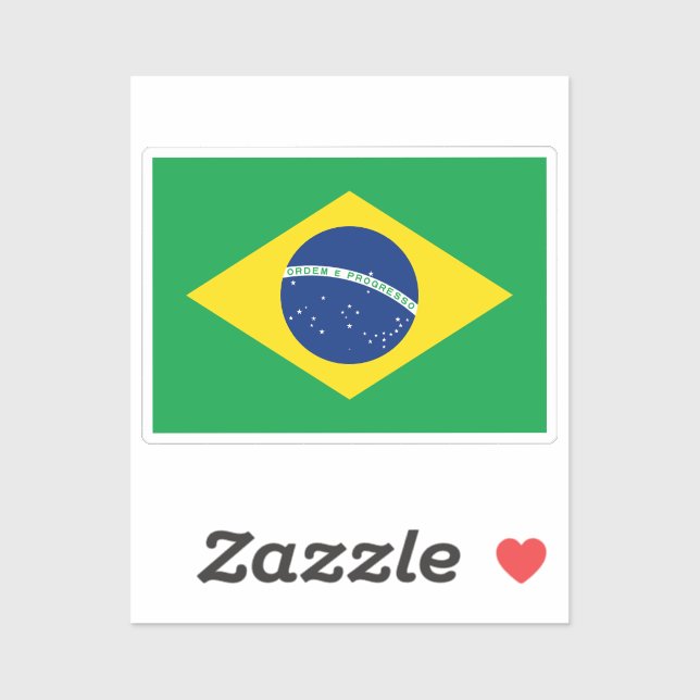 Brasilien Aufkleber (Blatt)