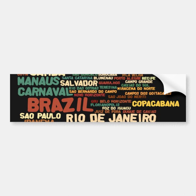 BRASILIEN-Autoaufkleber Autoaufkleber (Vorne)
