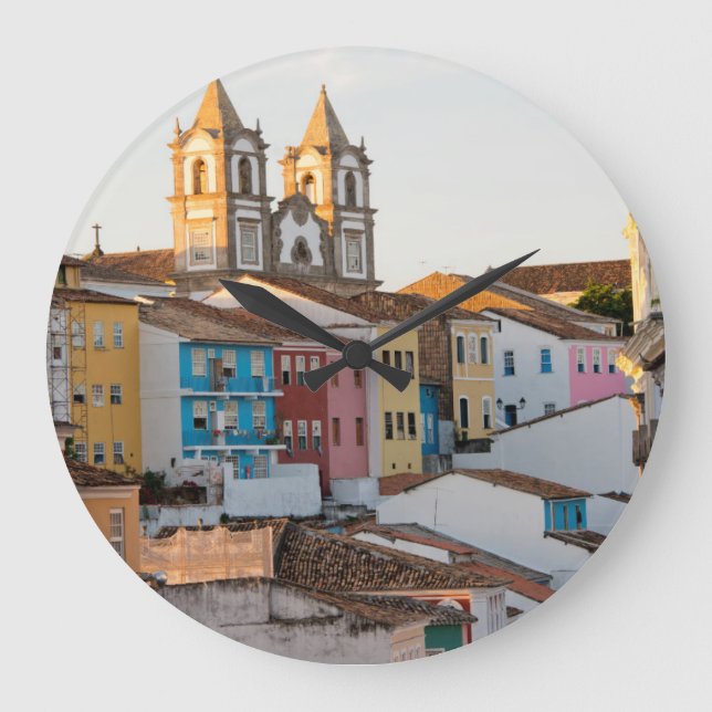 Brasilien, Bahia, Salvador, die älteste Stadt Große Wanduhr (Vorderseite)