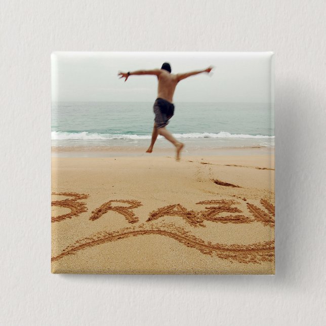 BRASILIEN Barecher mit Anzug Button (Vorderseite)