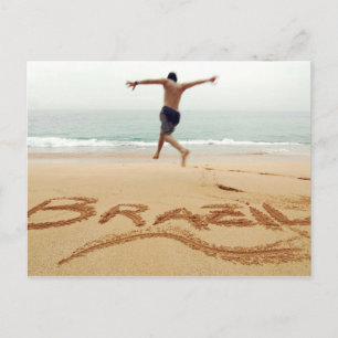 BRASILIEN. Barechest man mit einem Anzug Postkarte