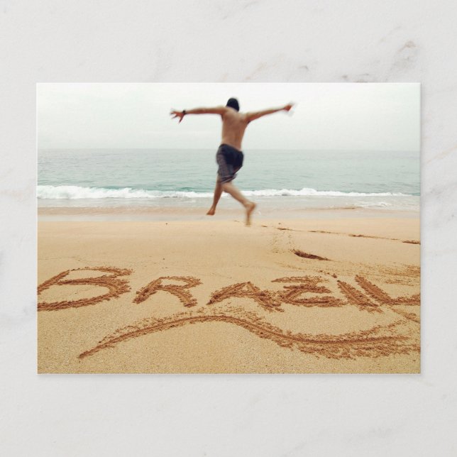 BRASILIEN. Barechest man mit einem Anzug Postkarte (Vorderseite)