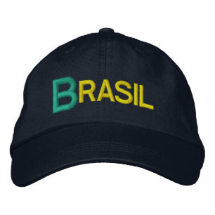 Brasilien Big Letters bestickt Baseballhut Bestickte Kappe