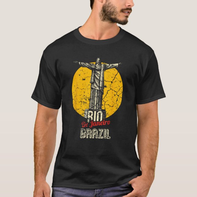 Brasilien Brasilianische Christ the Redeemer Statu T-Shirt (Vorderseite)