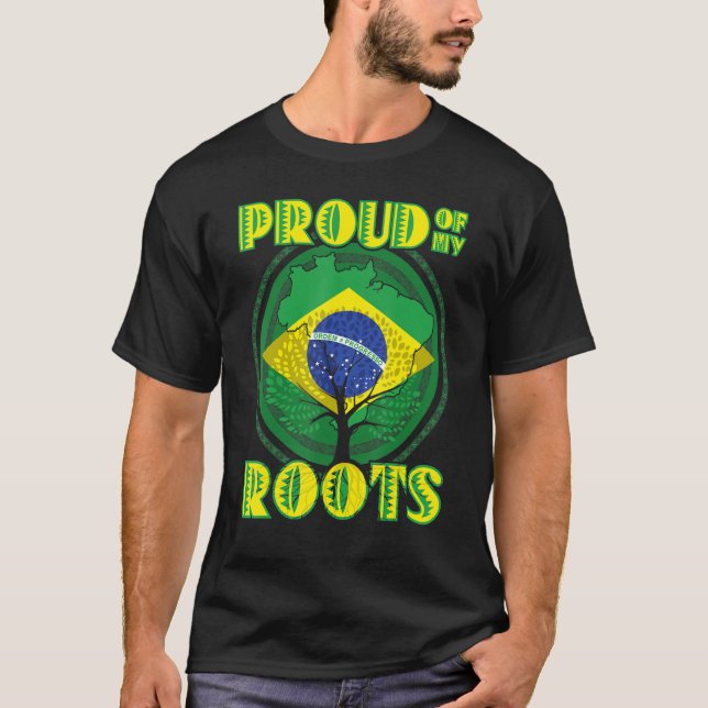 Brasilien Brasilianische Fans Brasilien Flagge Bra T-Shirt (Vorderseite)