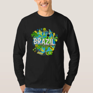 Brasilien Brasilianische Karneval-Liebe Brasil Pri T-Shirt