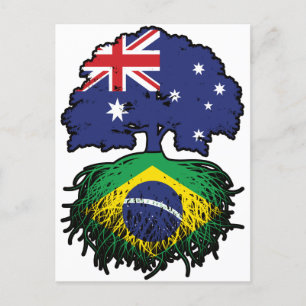 Brasilien Brasilien Australische Australische Tree Postkarte