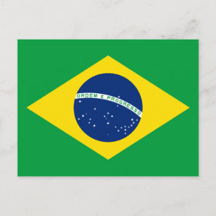 Brasilien (Brasilien) Flaggenpostkarte Postkarte