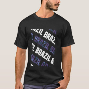 Brasilien Camouflage Muster Lila Camouflage T-Shirt